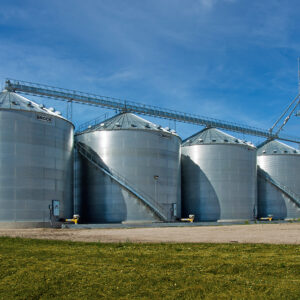 silo à grain commercial de brock